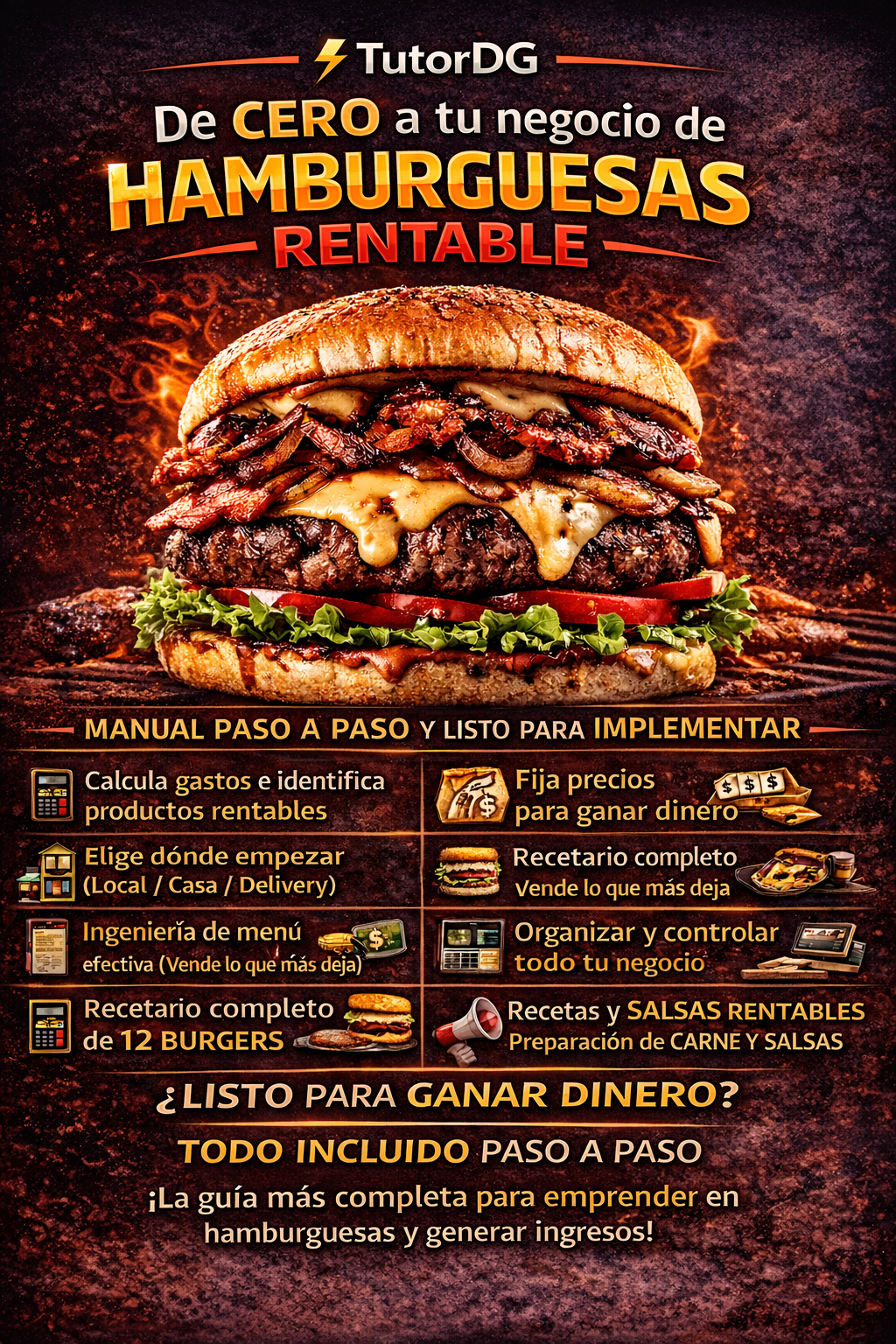 Cómo iniciar un negocio de hamburguesas rentable desde cero | Guía completa paso a paso